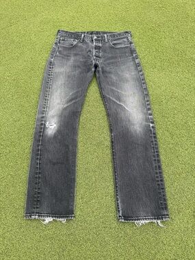 RARE VINTAGE 2000s y2k GRUNGE EMO/WORK STYLE LEVIS 501 XX MINOR RIPPING PANTS